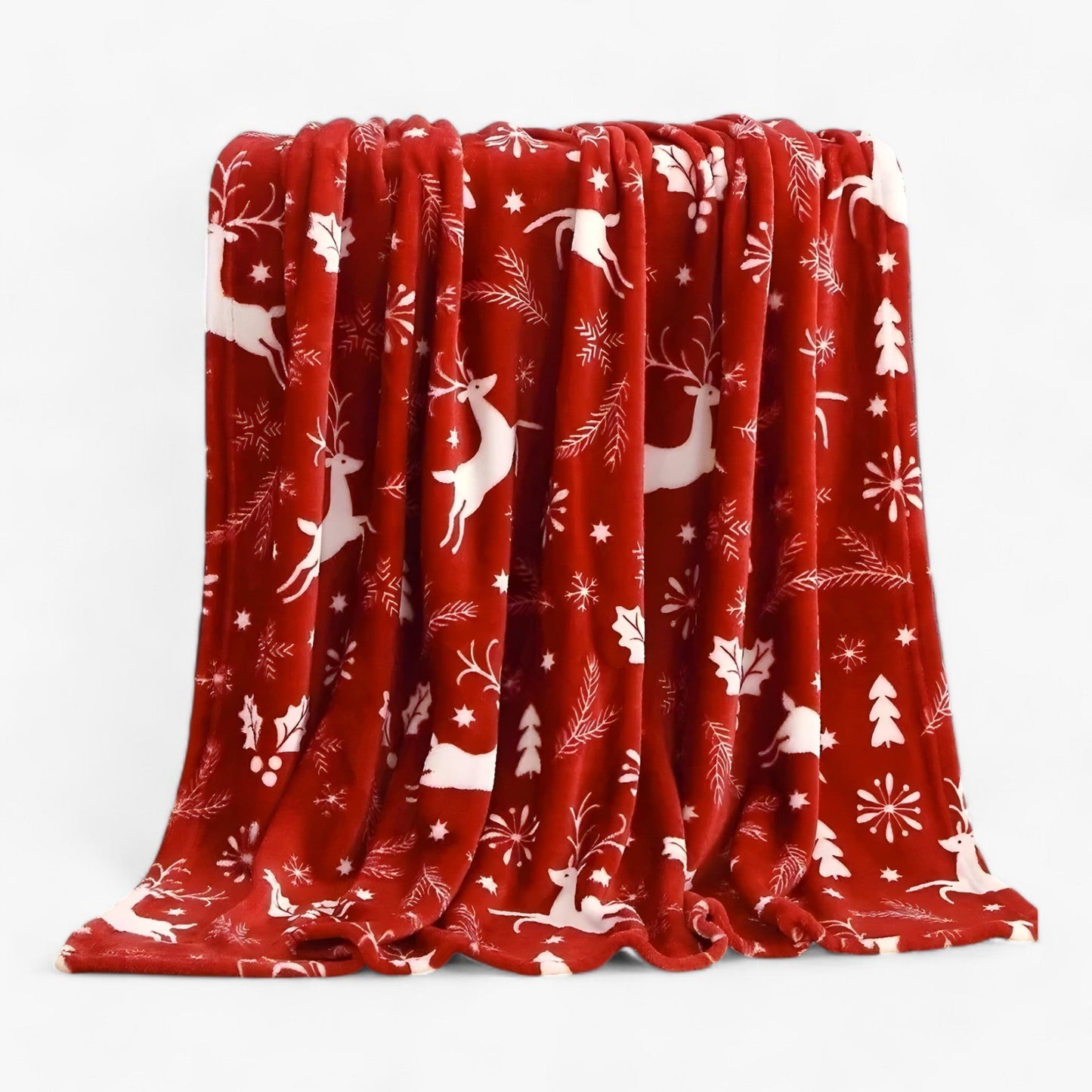 Luxuriöse Weihnachtsdecke aus Fleece - Elegante und kuschelige Urlaubsdekoration
