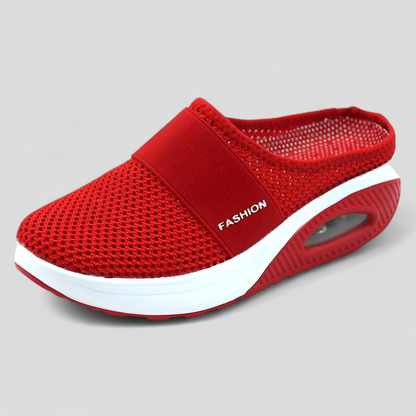 AeroFlex | Mesh Slip-On Platform Clog mit Luftpolstersohle
