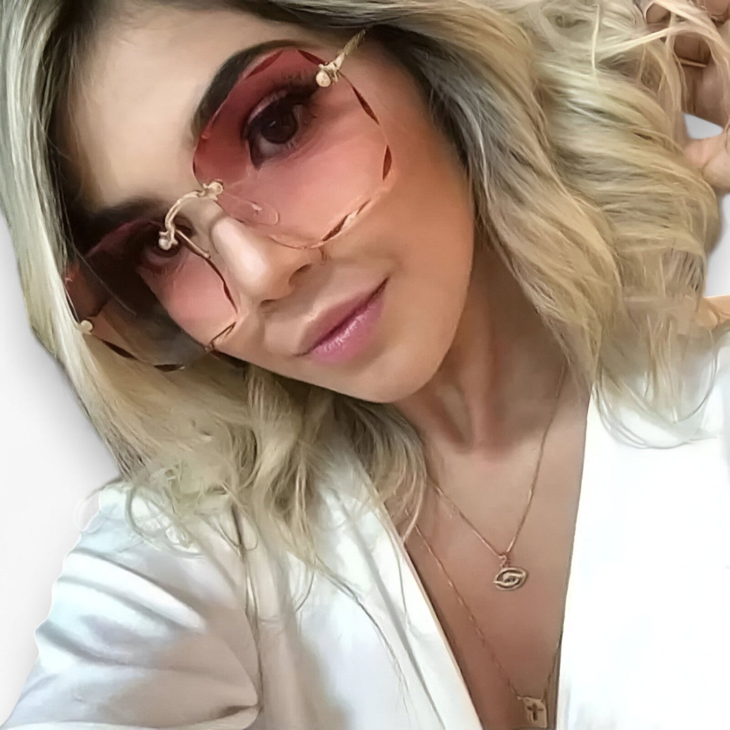 Kamila | Stilvolle randlose Sonnenbrille mit UV-Schutz