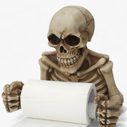 Unterstützung Toilettenpapier Schädel - Gruselige und kreative Dekoration für Halloween