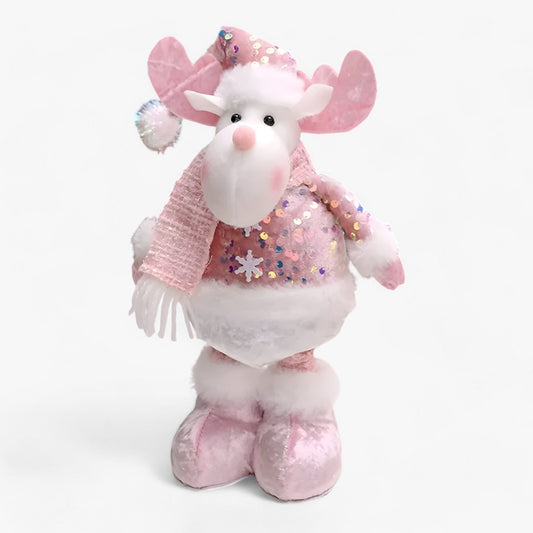 Fantastischer Winter | Weihnachtsdeko Zubehör Schneemann Alte Rosa - Fügen Sie ein wenig Magie Ihrem Interieur hinzu