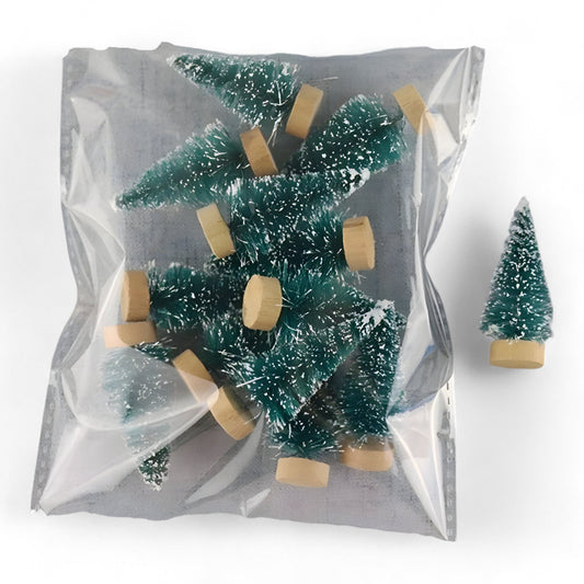 Weihnachtsliebhaber | 12PCS Mini Weihnachtsbäume - Lustige und festliche DIY-Dekoration für Zuhause und Büro