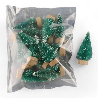 Weihnachtsliebhaber | 12PCS Mini Weihnachtsbäume - Lustige und festliche DIY-Dekoration für Zuhause und Büro