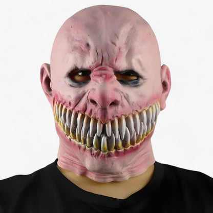 Stalker-Clownmaske - Gruselig mit großen Zähnen für Halloween