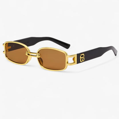 Dante | Lille rechteckige Sonnenbrille im Vintage-Punk-Stil