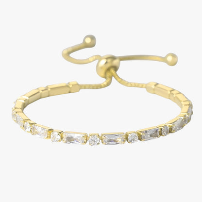 Valerie | Geometrisches Armband Roségold mit Zirkonia Elegantes Geschenk für Damen