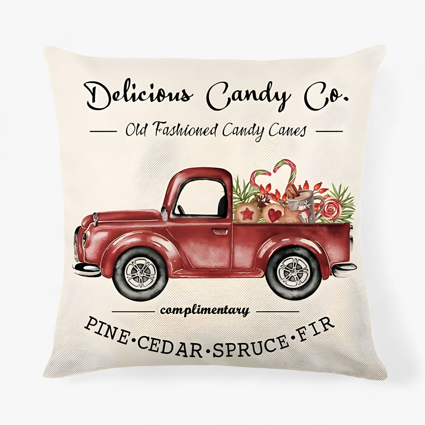 Frostig | Weihnachtskissenbezug aus Leinen – festliche und gemütliche Dekoration für Zuhause