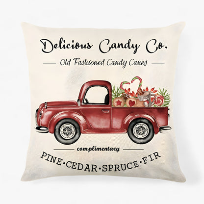 Frostig | Weihnachtskissenbezug aus Leinen – festliche und gemütliche Dekoration für Zuhause