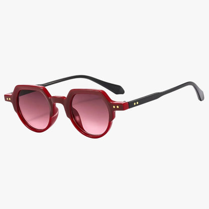 Eden | Sonnenbrille Punk UV400 Unregelmäßiges Retro-Design mit Ozeanischen Gläsern