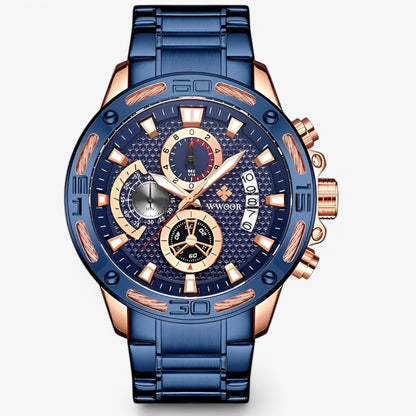 Linus | Luxus-Chronographenuhr aus Edelstahl