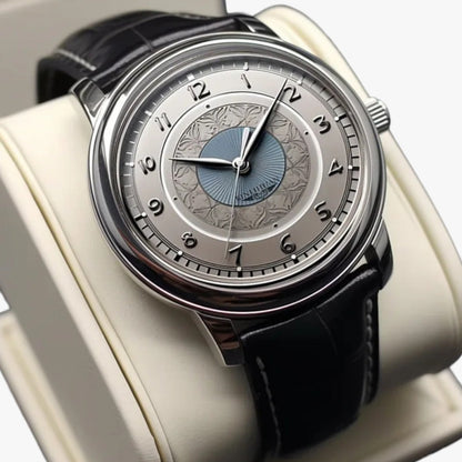 Simon | Herrenarmbanduhr aus Leder im Businessstil wasserdicht