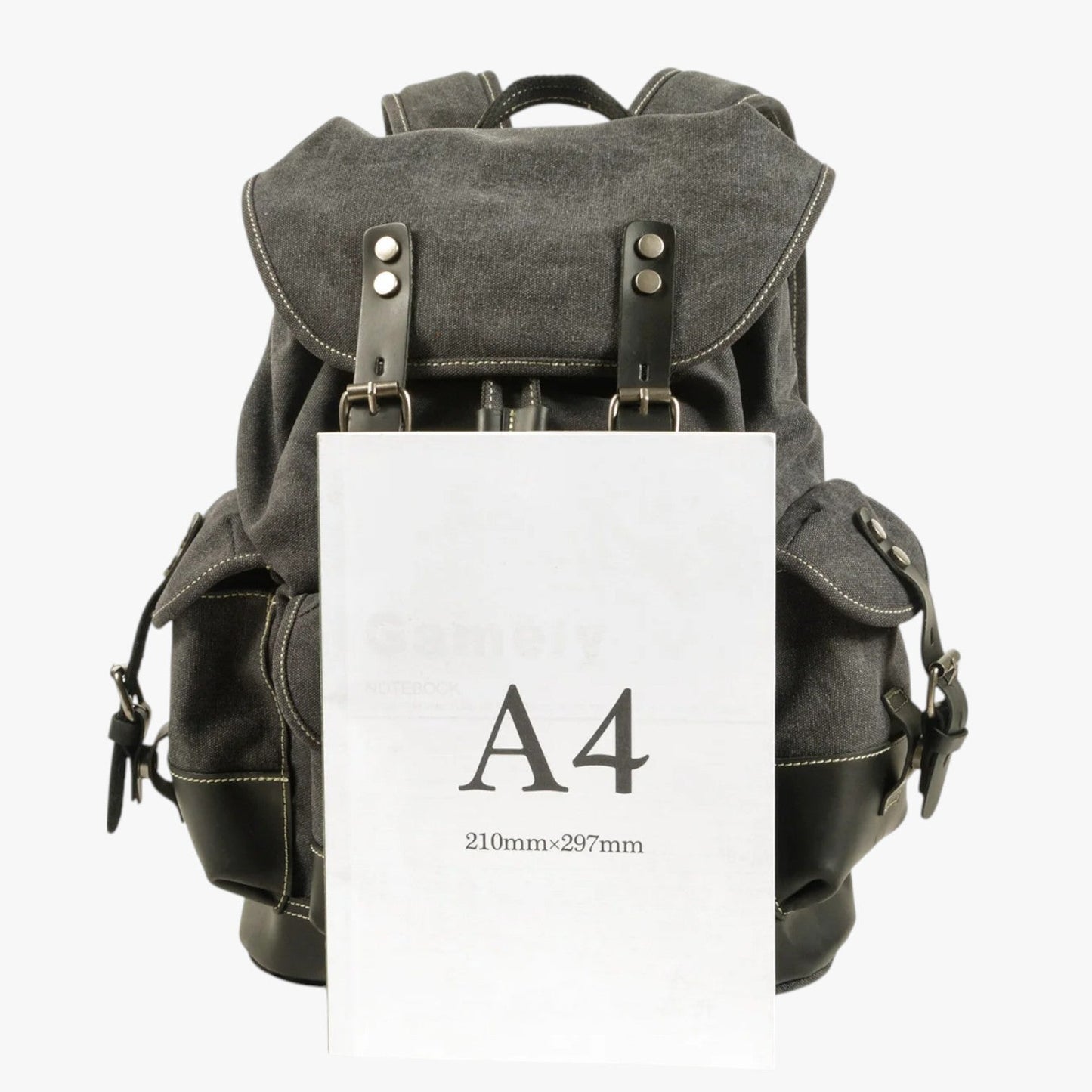 Conor | Rucksack für Trekking aus Stoff und Leder mit Großem Fassungsvermögen