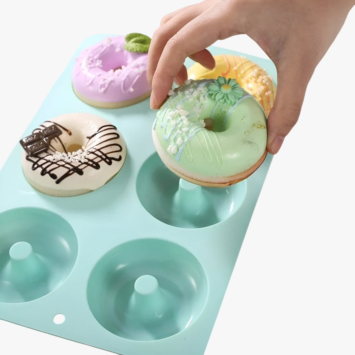 Kira | Silikonform für Donuts und Kuchen 6-in-1