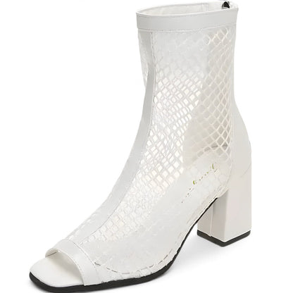 Elena | Sommerschuhe mit atmungsaktivem Plateau aus Netz