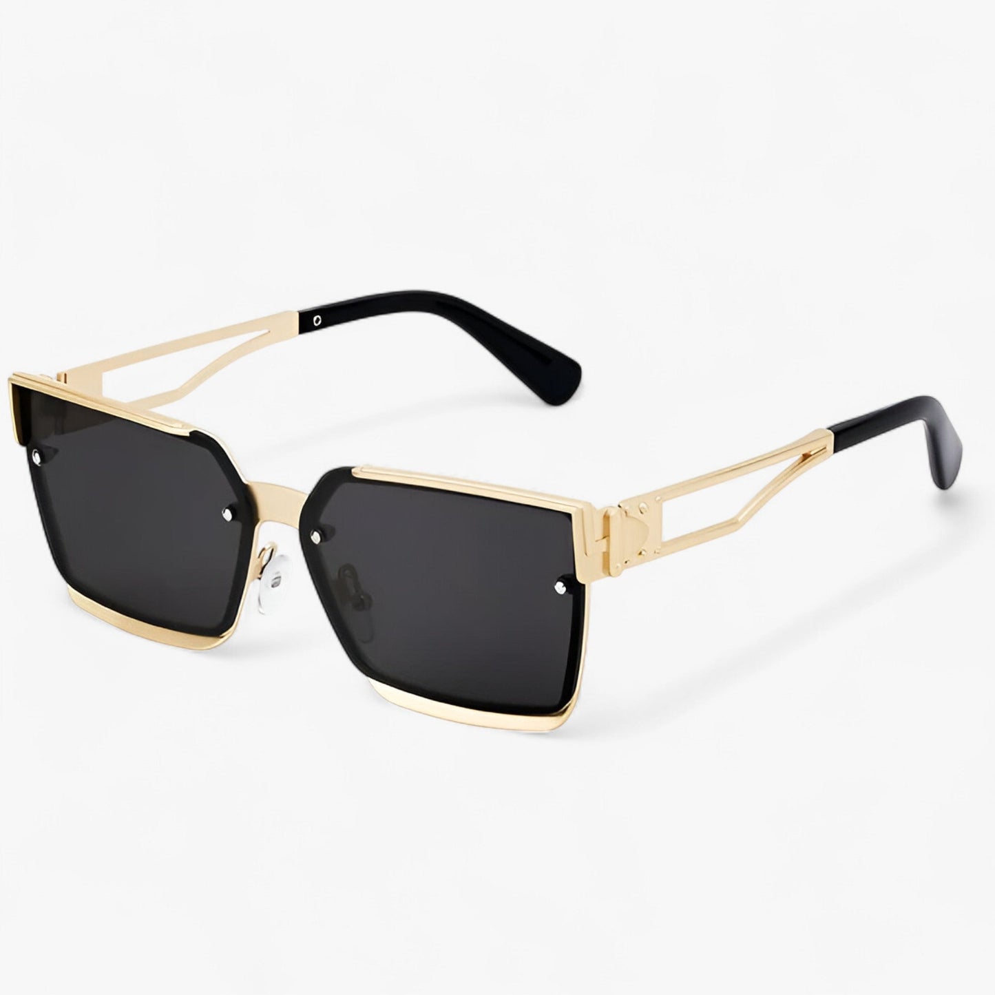 Gregorius | Vintage Punk Quadratische Metallrahmen Sonnenbrille