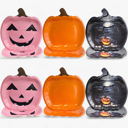 Trick or Treat Teller - Kürbis Teller für Halloween