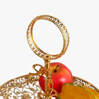 Jaziel | Zweistöckiges Dekoratives Tablett für Süßigkeiten und Obst