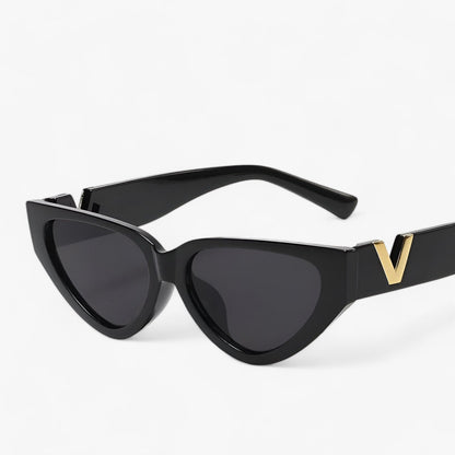 Samara | Luxus Glamour Katzenaugen Sonnenbrille für Damen - UV400-Schutz