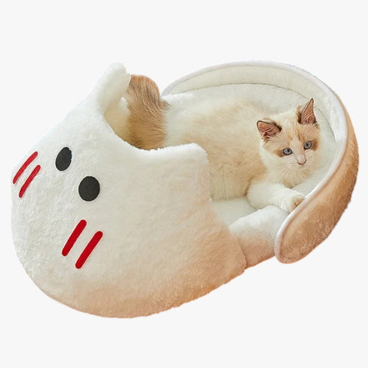 Amy | Weiches Hasenbett Die Perfekte Nido für den Schlaf Ihrer Katze