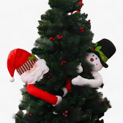 SantaHug | Weihnachtsschmuck 105 cm – Verleihen Sie Ihrem Baum eine lustige Note