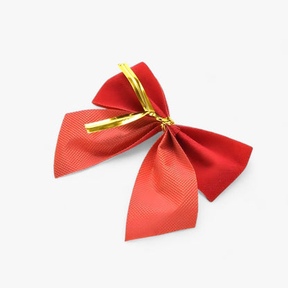 Weihnachtsdekorateur | 12 Rote Schleifen - Festliche und Elegante Dekoration für den Weihnachtsbaum