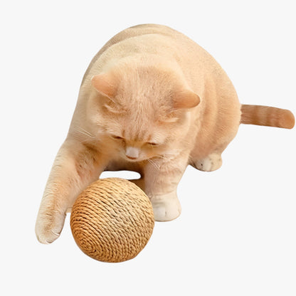 Elio | Spielball 8 cm für Katzen Interaktiv, beißbar und mit Geräuschen