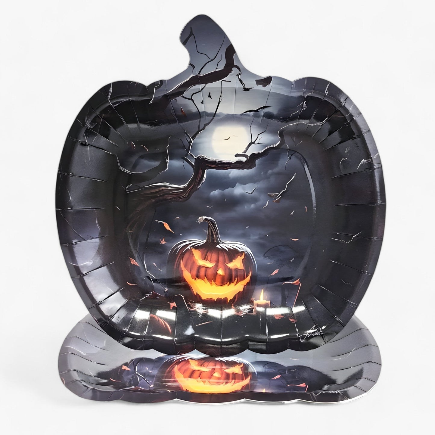 Trick or Treat Teller - Kürbis Teller für Halloween
