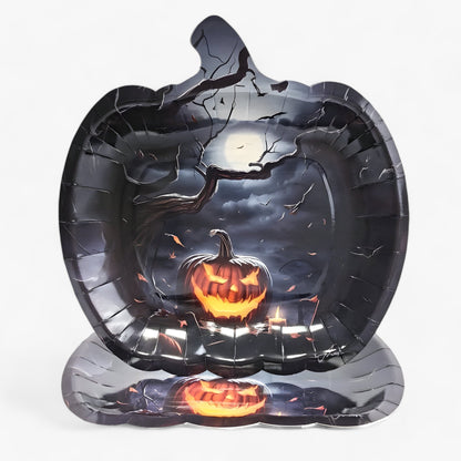 Trick or Treat Teller - Kürbis Teller für Halloween