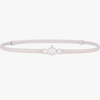 Caesy | Schmale Taille aus echtem Leder - Verstellbare Eleganz