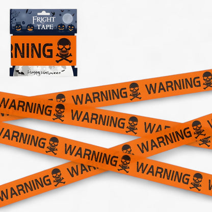 Bandeau Warnung Totenkopf Halloween - Gruselige Dekoration für Partys