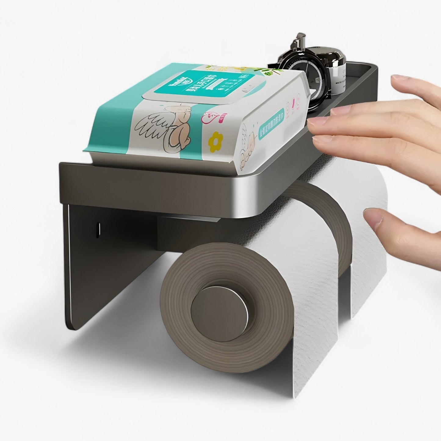 Luxe Hold – Multifunktionale Toilettenpapierhalter