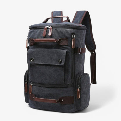 Enrique | Geräumiger Vintage Canvas-Rucksack mit Laptopfach