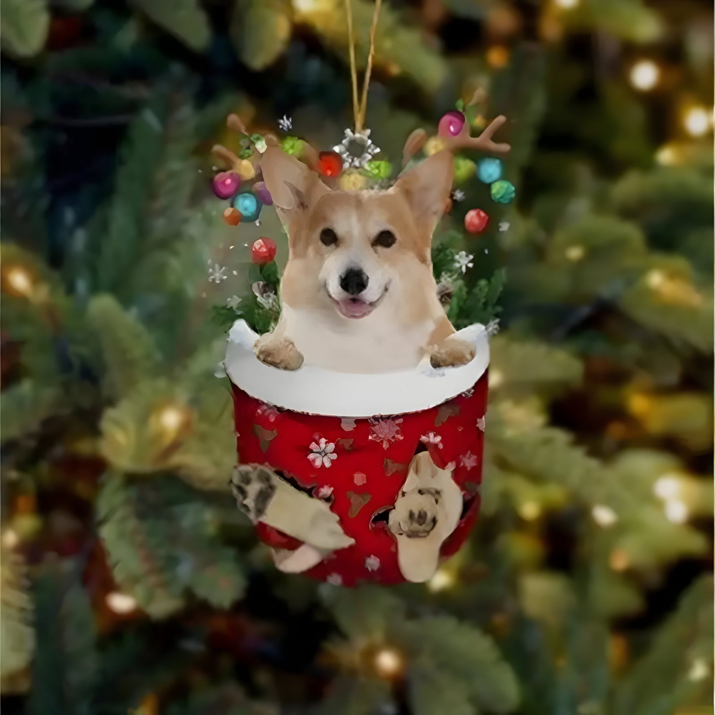 Hübsche Welpen-Dekoration | Weihnachtsbaum-Anhänger Welpe - Festlicher Charme und Geschenk für Hundeliebhaber