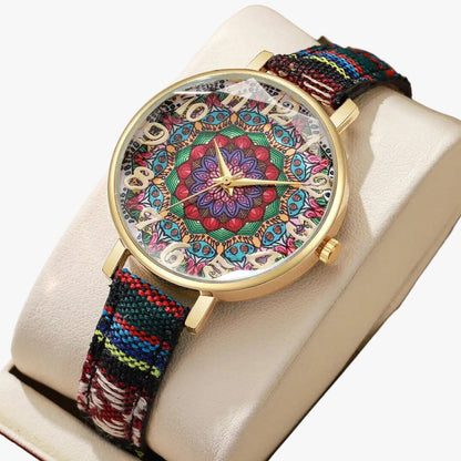 Elora | Vintage Damenuhr mit Blumenmuster