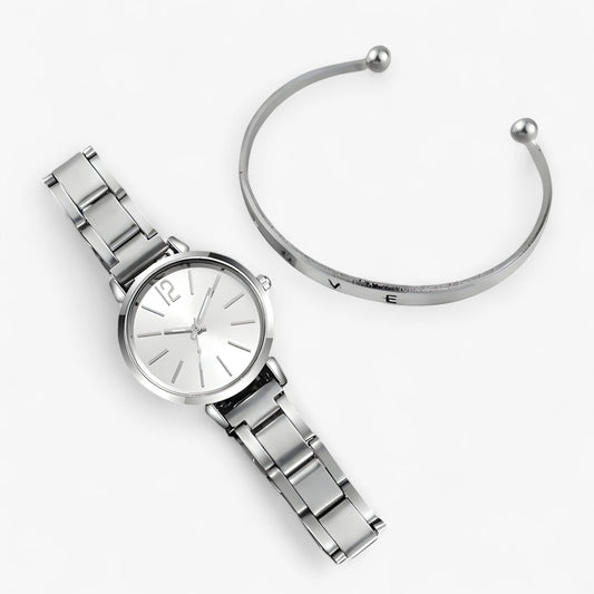 Myra | Set aus Uhr und Armband – Eleganz und Stil