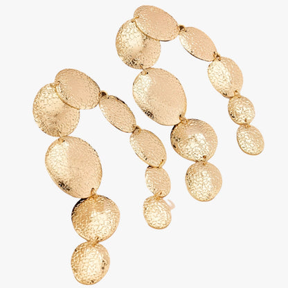 Eloise | Elegante geometrische lange Damenohrhänger