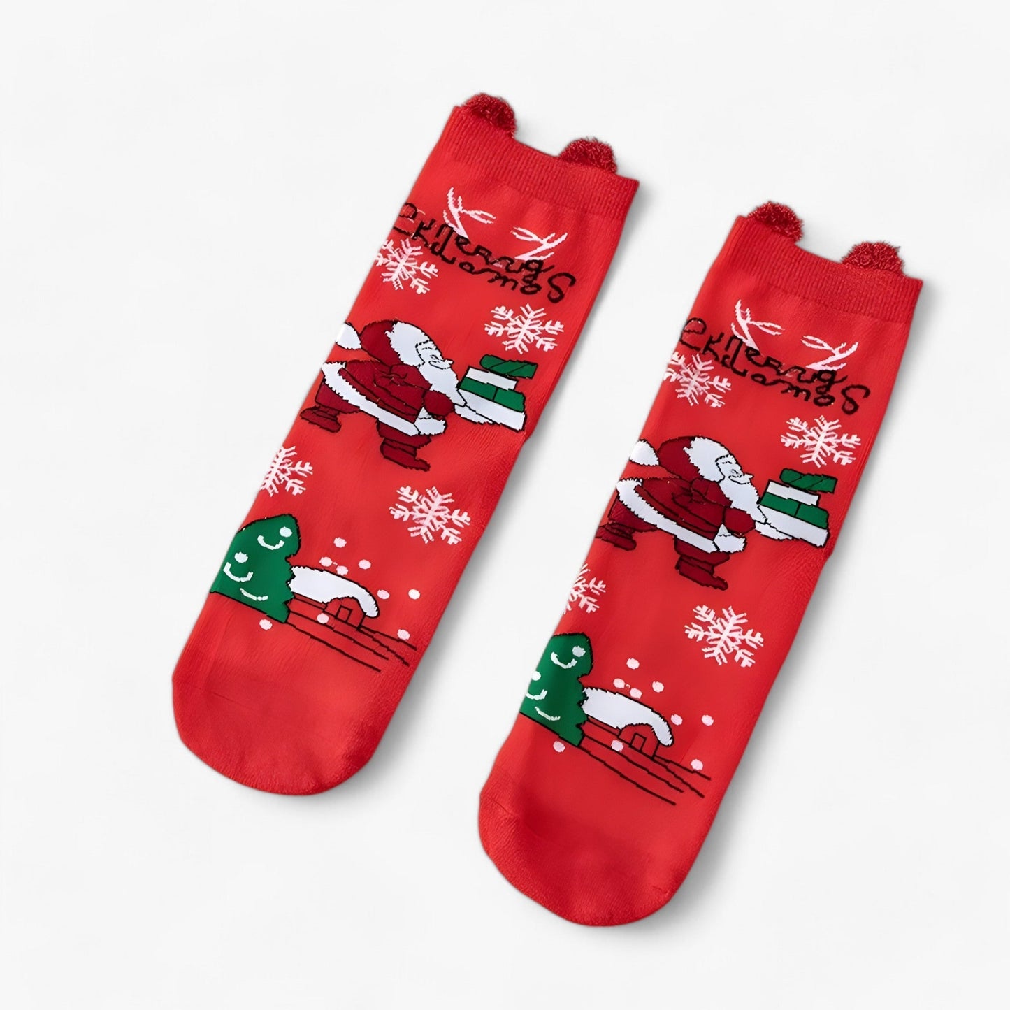 Urlaubsvergnügen | Weihnachtsstrümpfe mit Cartoon-Motiven