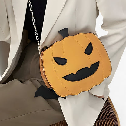 Kürbisförmige Handtasche - Kreative Halloween-Tasche für einen stylischen Look