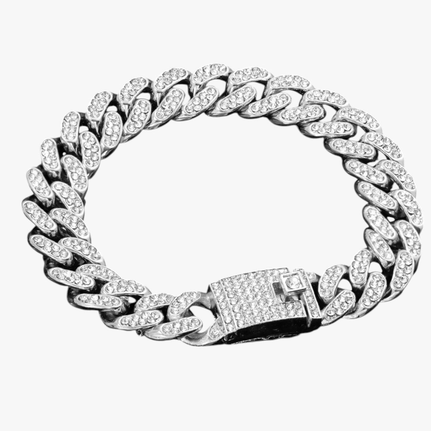 Emery | Tennisarmband mit Herz- und Kristallanhängern – Hip-Hop-Eleganz für jeden Anlass