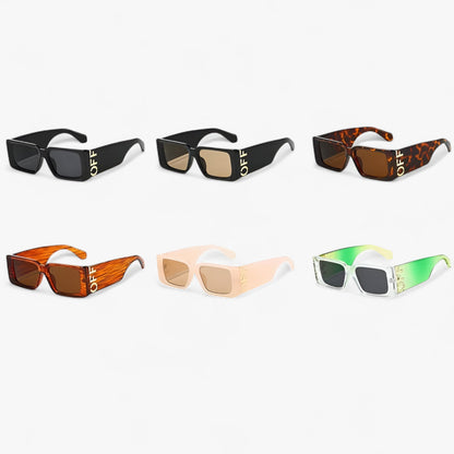 Ariëlle | Retro-Sonnenbrille mit quadratischem Rahmen und breiten Bügeln