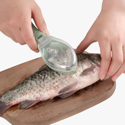 Gabriela | Visreiniger mit Deckel Schnell und Spritzfrei Schalen & Schaben