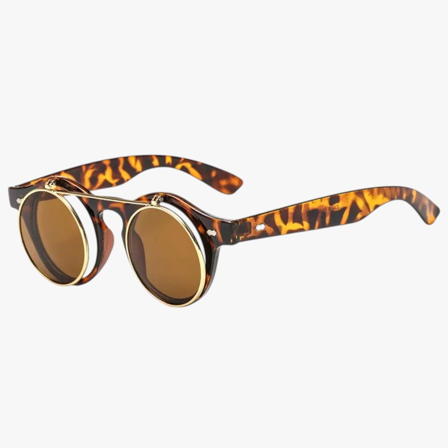 Zain | Retro Unisex Sonnenbrille Doppelobjektiv Flip & UV-Schutz