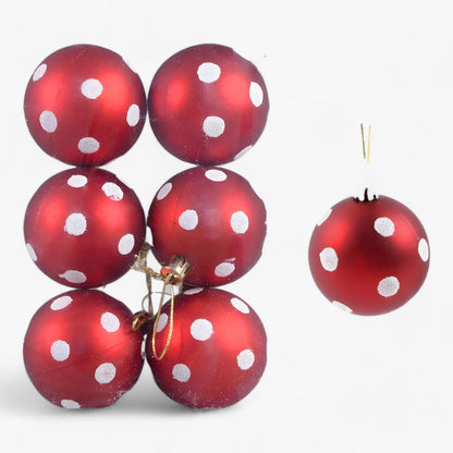 Weihnachten | 6 Stück Weihnachtskugeln – ideale Dekorationen für den Baum