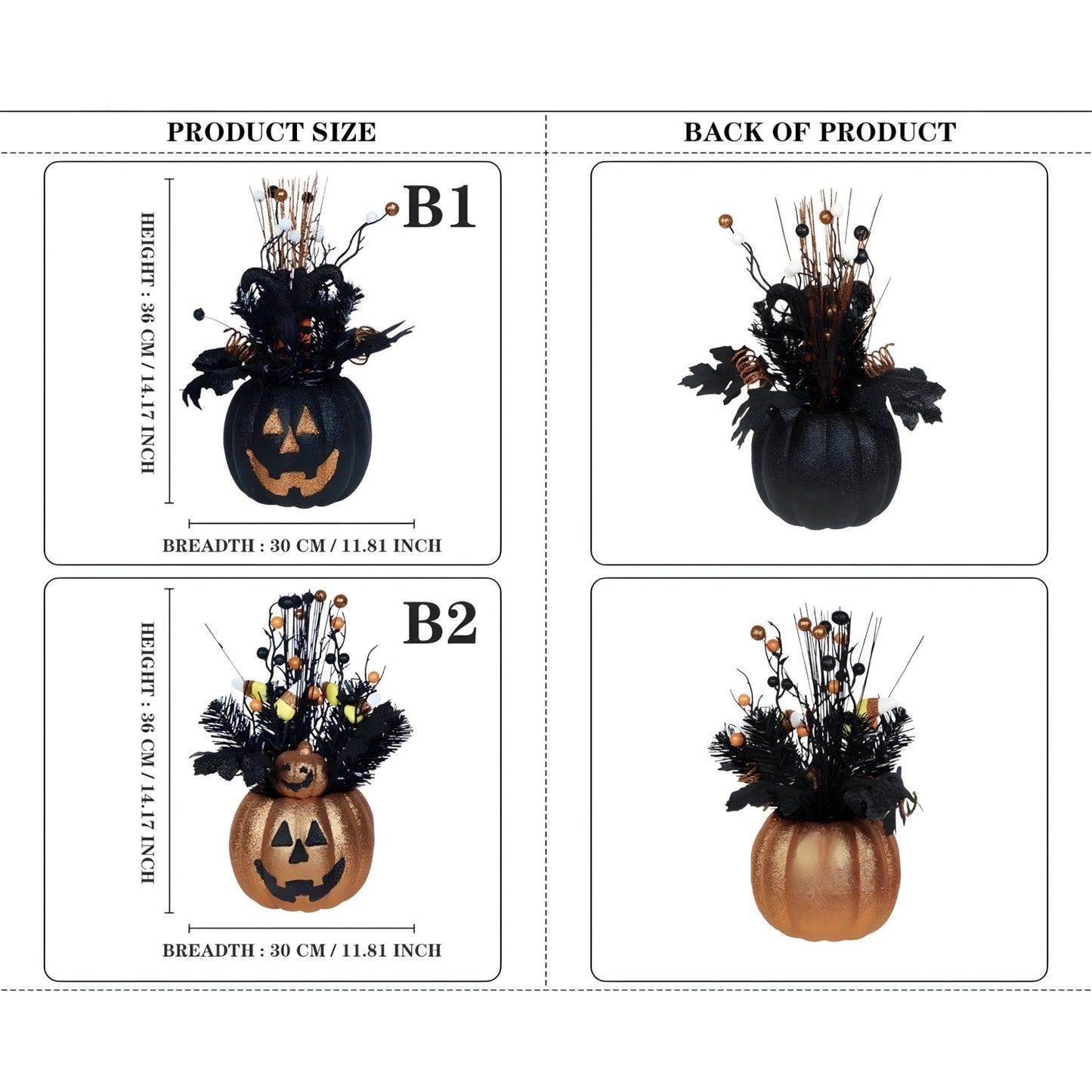 Spook | Kürbisschmuck - Auffällige Dekoration für schaurige Vibes