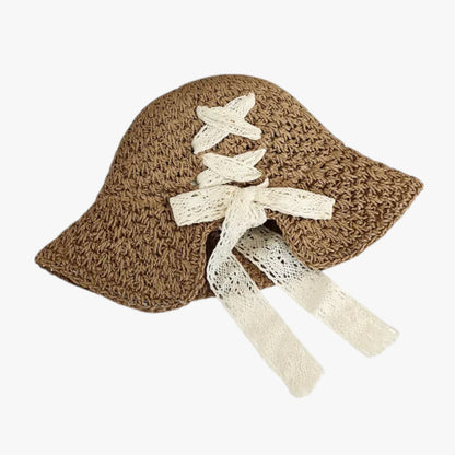 Elodie | UV-Strandhut mit Pferdeschwanzöffnung