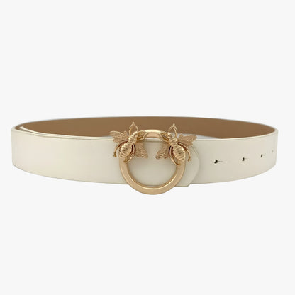 Sabrina | Eleganter Ledergürtel mit Design-Schnalle