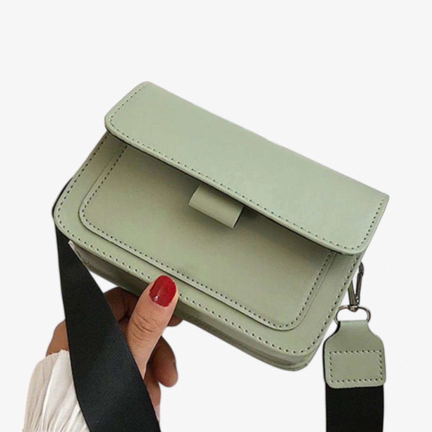 Clara | Retro- und geräumige Schultertasche mit breitem Riemen