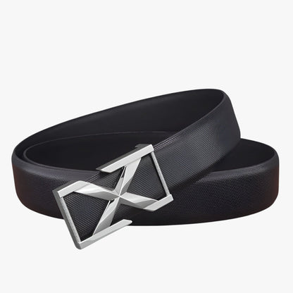 Luke | Herren-Gürtel mit X-Schnalle, luxuriöser Casual-Stil für Jugendliche