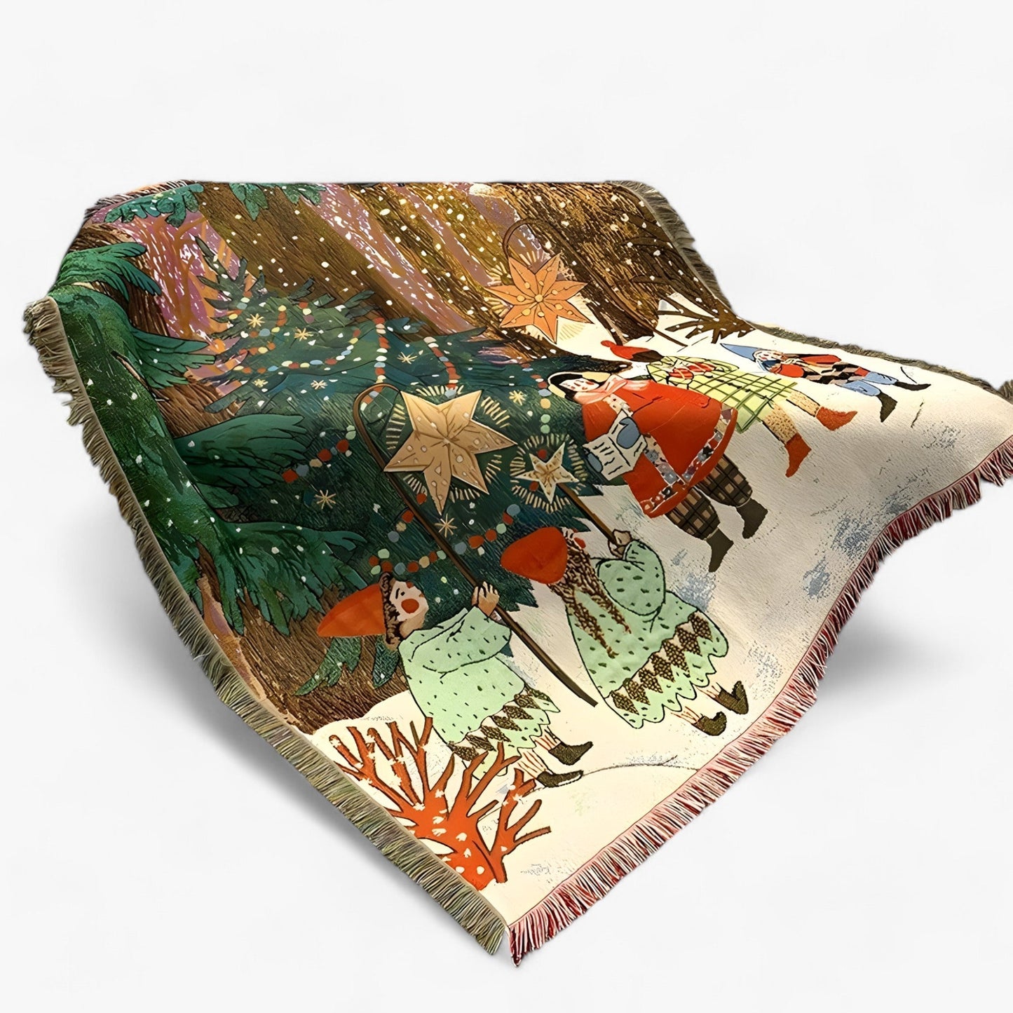 Nussknacker & Weihnachtsstern Decke - Kuscheliger und dekorativer Quilt für das Festliche Zuhause