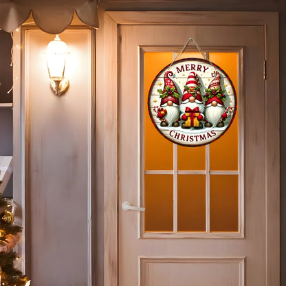 Holz Weihnachtsgnom Paneel - Fügen Sie einen fantasievollen Touch hinzu